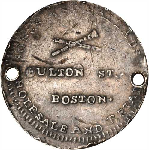 Massachusetts--Boston. Undated (Circa 1831-1835) William Rutter. HT-170, Low-327. Rarity-7. Copper. 