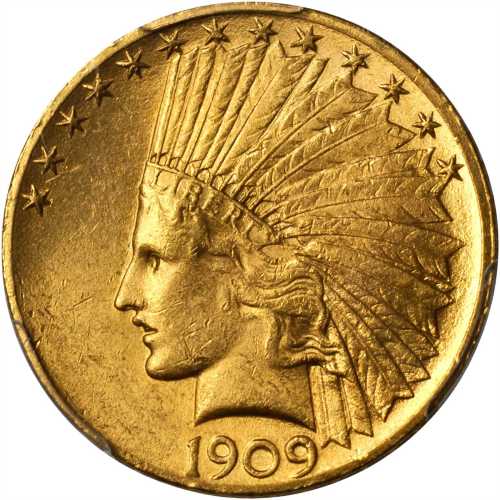 1909 Indian Eagle. MS-62 (PCGS). Gold Shield Holder.