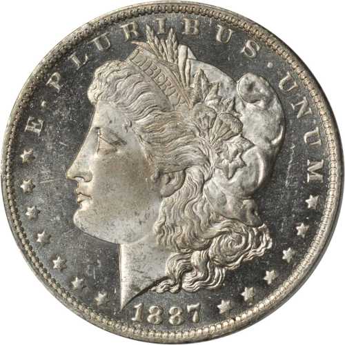 1887-O Morgan Silver Dollar. MS-64 DMPL (PCGS). CAC.