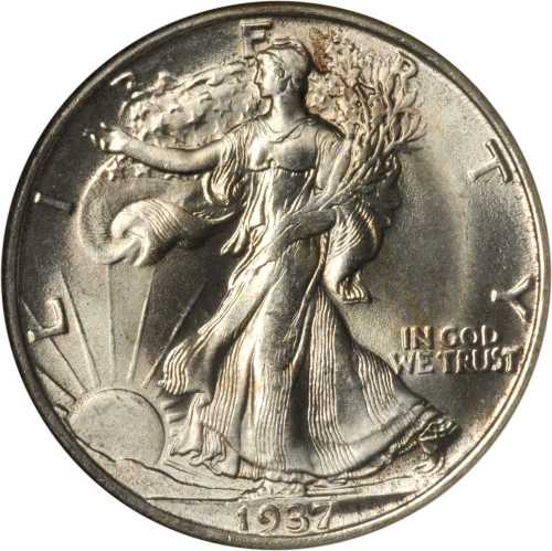 1937-S Walking Liberty Half Dollar. MS-65 (NGC). CAC.