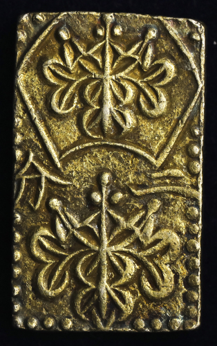 日本 安政二分判金 Ansei 2Bu-bankin 安政3年~万延元年(1856~60)   (VF)美品