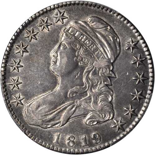 1819 Capped Bust Half Dollar. O-114. Rarity-3. AU Details--Cleaned (PCGS).