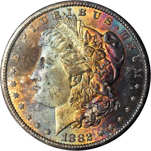 1882-CC GSA Morgan Silver Dollar. MS-63 (Uncertified).