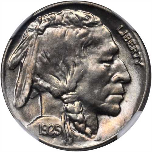 1925-D Buffalo Nickel. MS-64 (NGC). CAC.