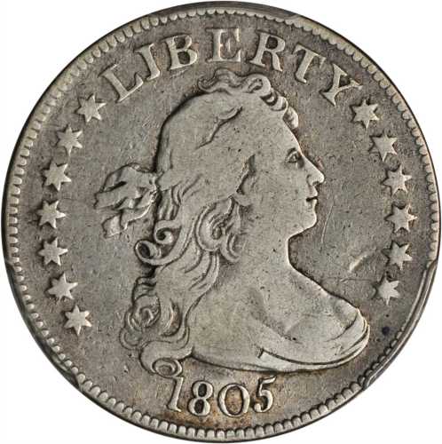 1805 Draped Bust Quarter. B-3. Rarity-2. VG-10 (PCGS).