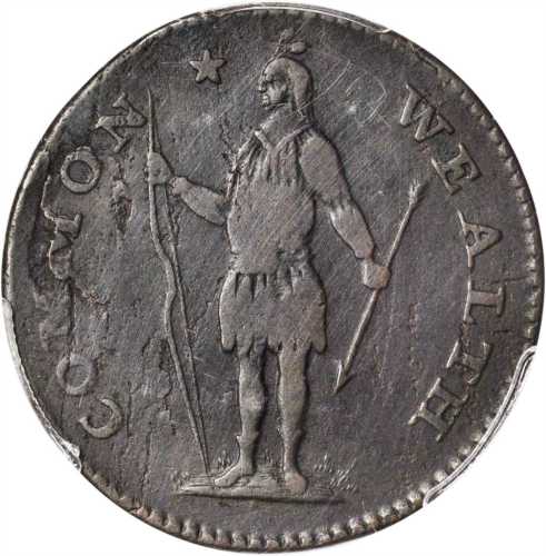 1788 Massachusetts Cent. Ryder 9-M, W-6270. Rarity-6-. Period after MASSACHUSETTS. VF-25 (PCGS).