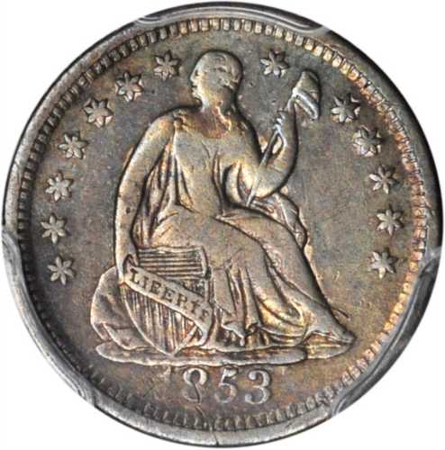 1853-O Liberty Seated Half Dime. No Arrows. VF-20 (PCGS).