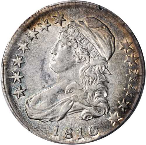 1810 Capped Bust Half Dollar. O-110. Rarity-2. AU Details--Rim Damage (PCGS).