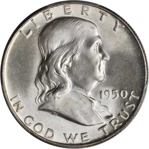 1950 Franklin Half Dollar. MS-66 FBL (PCGS). CAC.