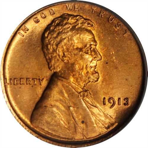 1913 Lincoln Cent. MS-65 RD (PCGS). CAC.