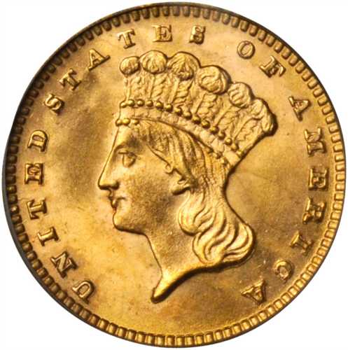 1889 Gold Dollar. MS-66 (PCGS). CAC.