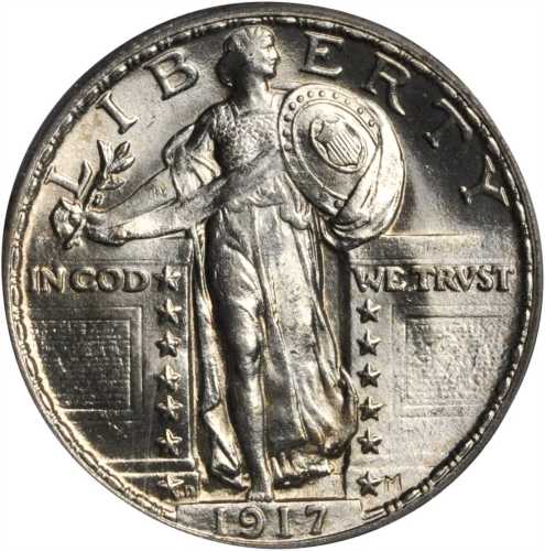 1917-D Standing Liberty Quarter. Type II. MS-65 FH (PCGS).