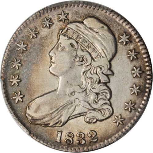 1832 Capped Bust Half Dollar. O-106. Rarity-1. Small Letters. EF-40 (PCGS).