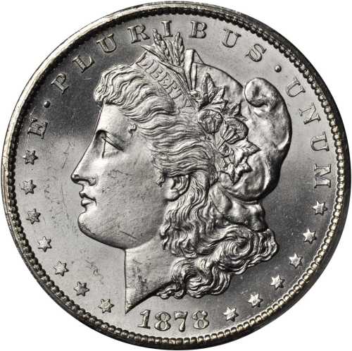 1878-CC Morgan Silver Dollar. MS-64 (PCGS).