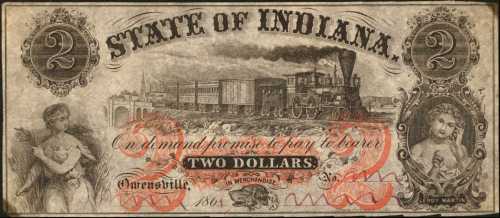 Owensville, Indiana. LeRoy Martin. ND (186x). $2. About Uncirculated. Remainder.