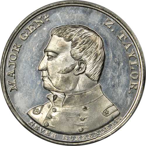 1848 Zachary Taylor. DeWitt-ZT 1848-6. White metal. 41.2 mm. Mint State.