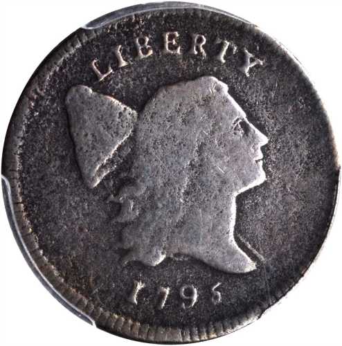 1795 Liberty Cap Half Cent. C-1. Rarity-2. Lettered Edge, With Pole. Good Details--Environmental Dam