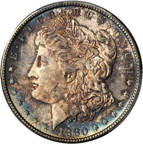 1880-S Morgan Silver Dollar. MS-65 (PCGS).