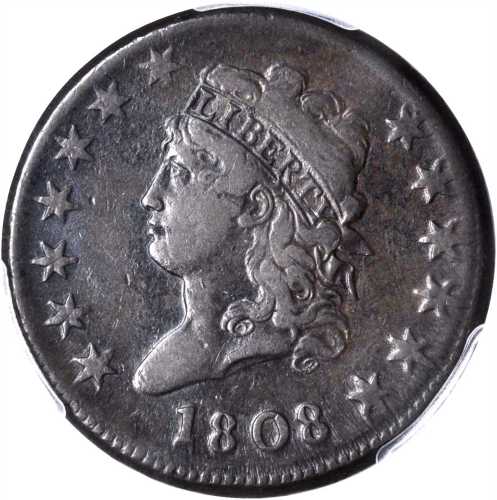 1808 Classic Head Cent. S-279. Rarity-1. VF Details--Environmental Damage (PCGS).