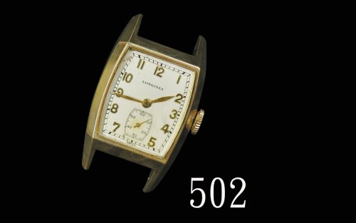 瑞士浪琴腕表一枚(缺表带)Longines wrist watch, dia 25mm. 