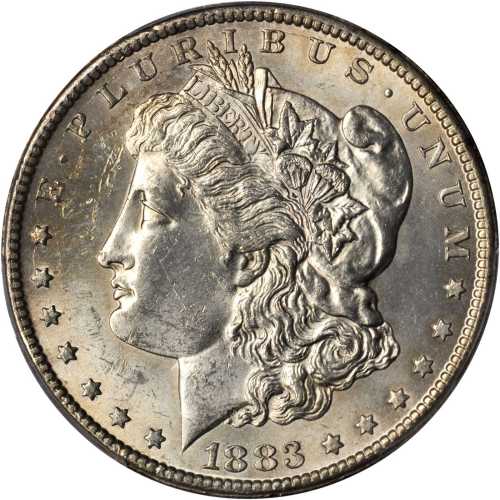 1883-CC Morgan Silver Dollar. Unc Details--Cleaned (PCGS).