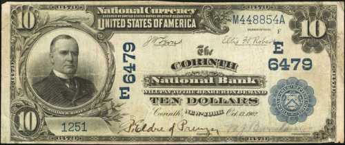 Corinth, New York. $10 1902 Date Back. Fr. 616. The Corinth NB. Charter #6479. Choice Fine.
