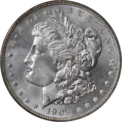 1903 Morgan Silver Dollar. MS-66 (NGC).