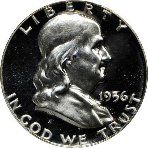 1956 Franklin Half Dollar. FS-901. Type I Reverse. Proof-68 Cameo (PCGS).