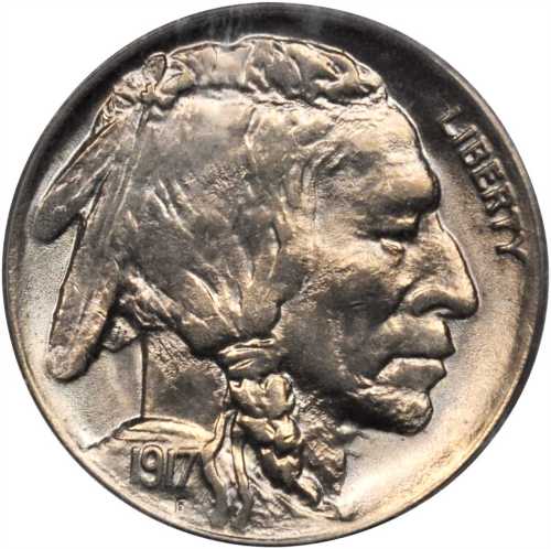 1917-D Buffalo Nickel. MS-65 (PCGS).