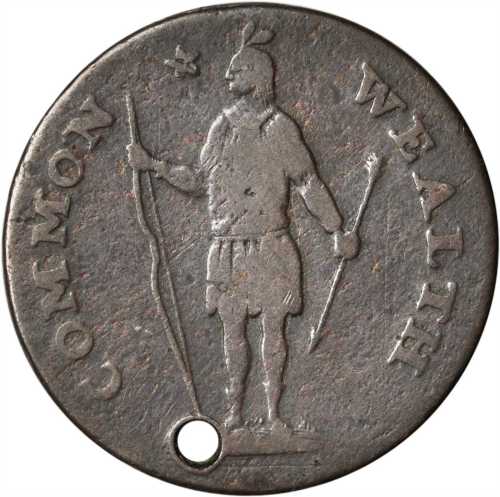 1788 Massachusetts Cent. Ryder 13-I, W-6370. Rarity-7. Period after MASSACHUSETTS. Fine-12.