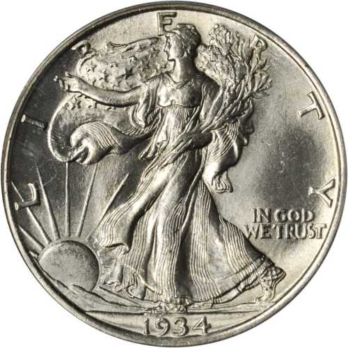 1934-D Walking Liberty Half Dollar. MS-64 (PCGS). CAC.