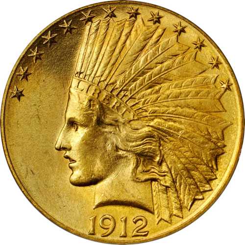 1912-S Indian Eagle. MS-64 (PCGS). CAC.