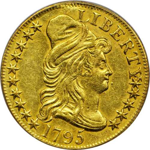 1795 Capped Bust Right Half Eagle. Small Eagle. BD-3. Rarity-3+. Genuine--Damage (PCGS).