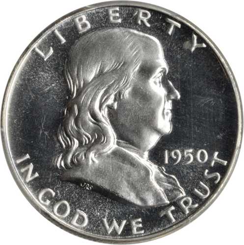 1950 Franklin Half Dollar. Proof-66 Cameo (PCGS).