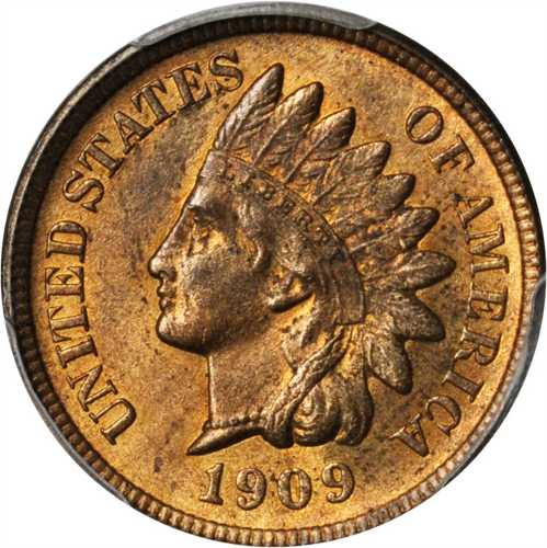 1909-S Indian Cent. MS-64 RB (PCGS).