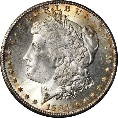 1884-CC GSA Morgan Silver Dollar. MS-65+ (PCGS).