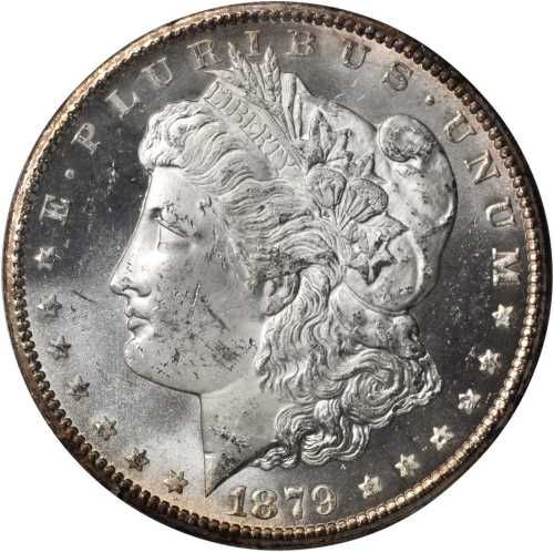 1879-CC Morgan Silver Dollar. Clear CC. MS-63 (PCGS). CAC. OGH--First Generation.
