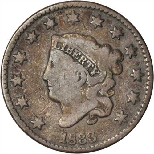 Lot of (4) Matron Head Cents.