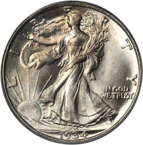 1934 Walking Liberty Half Dollar. MS-65 (PCGS).