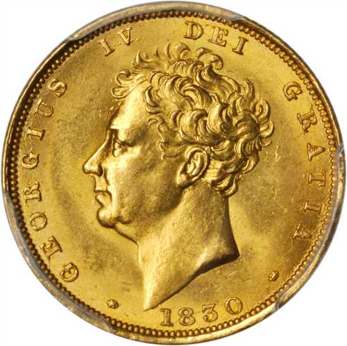 1830年英国1英镑金币。