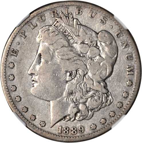 1889-CC Morgan Silver Dollar. Fine-12 (NGC).
