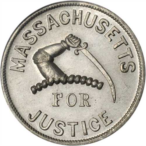 1859 Free Speech medalet. DeWitt-SL 1859-2. White metal. MS-64 (NGC).