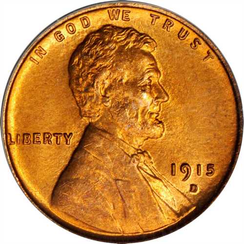 1915-D Lincoln Cent. MS-66 RD (PCGS). CAC.