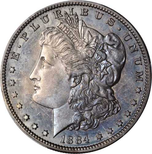 1884 Morgan Silver Dollar. Proof-65 (PCGS).