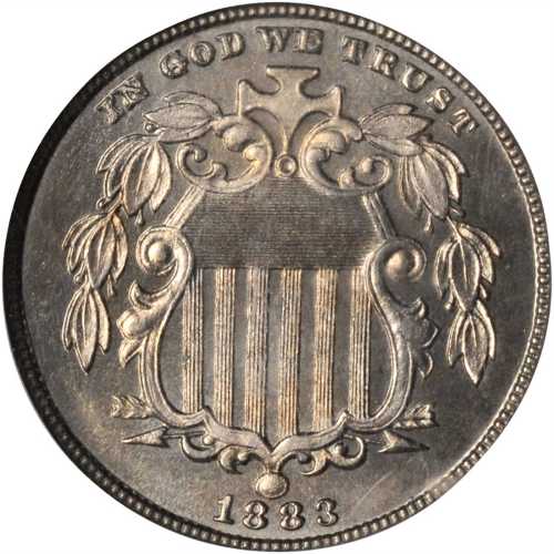 1883 Shield Nickel. Proof-67 (NGC).
