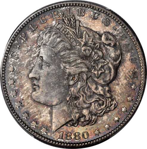 1880-S Morgan Silver Dollar. MS-65 (PCGS).