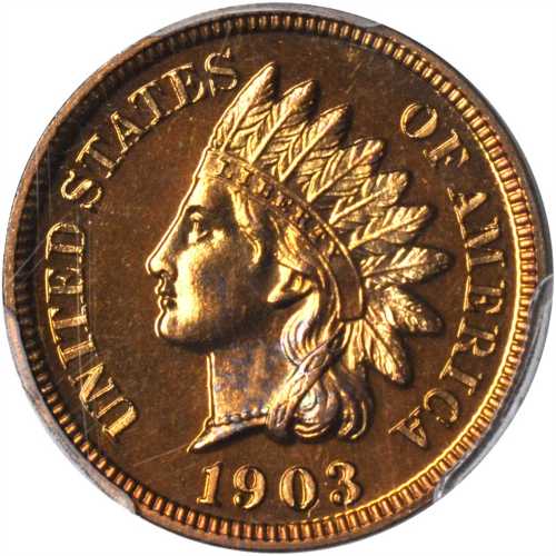 1903 Indian Cent. Proof-65 RD (PCGS).