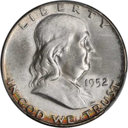 1952 Franklin Half Dollar. MS-66 FBL (PCGS). CAC.