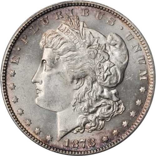 1878 Morgan Silver Dollar. 7 Tailfeathers. Reverse of 1878. VAM-141. Top 100 Variety. Tripled Star. 