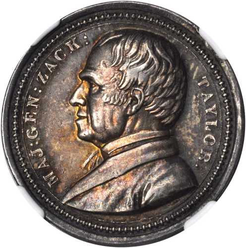 1848 Zachary Taylor. DeWitt-ZT 1848-13. (NGC: 1848-15). Silver. 31 mm. MS-62 (NGC).